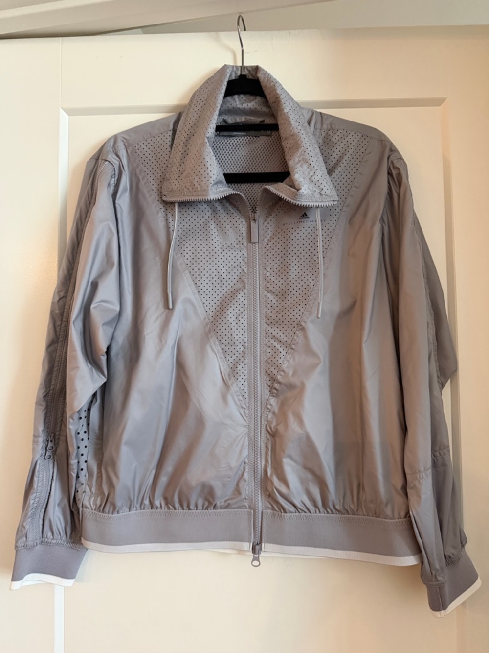 Adidas Stella McCartney Barricade Tennis Windbreaker Jacket, Grey, Size M